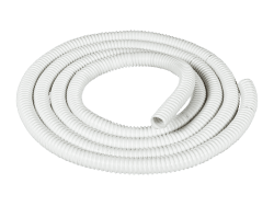 Vit flexibel dräneringsslang inv. Ø20mm