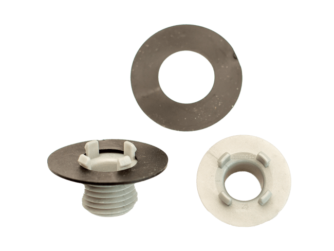 Adapter för utedel, utlopp Ø25mm