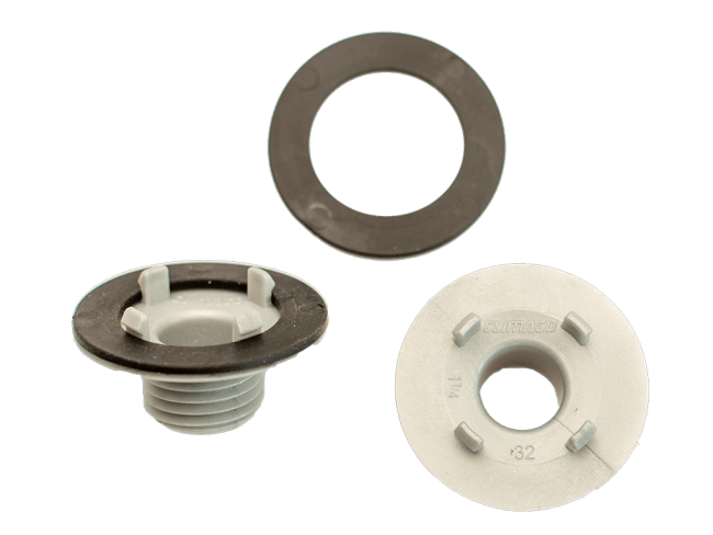 Adapter för utedel, utlopp Ø32mm