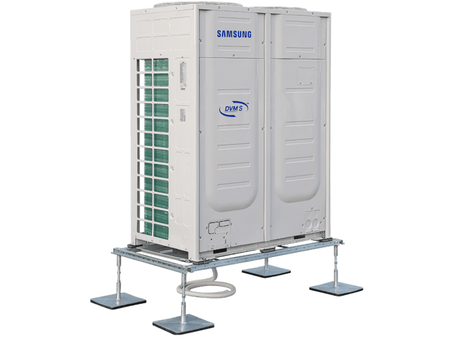 ClimaLine Pro 12 uppvärmt dräneringstråg under Samsung VRF